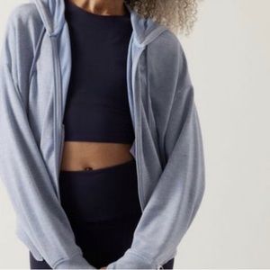 Athleta Balance Sweatshirt zip up  Blue  Size M